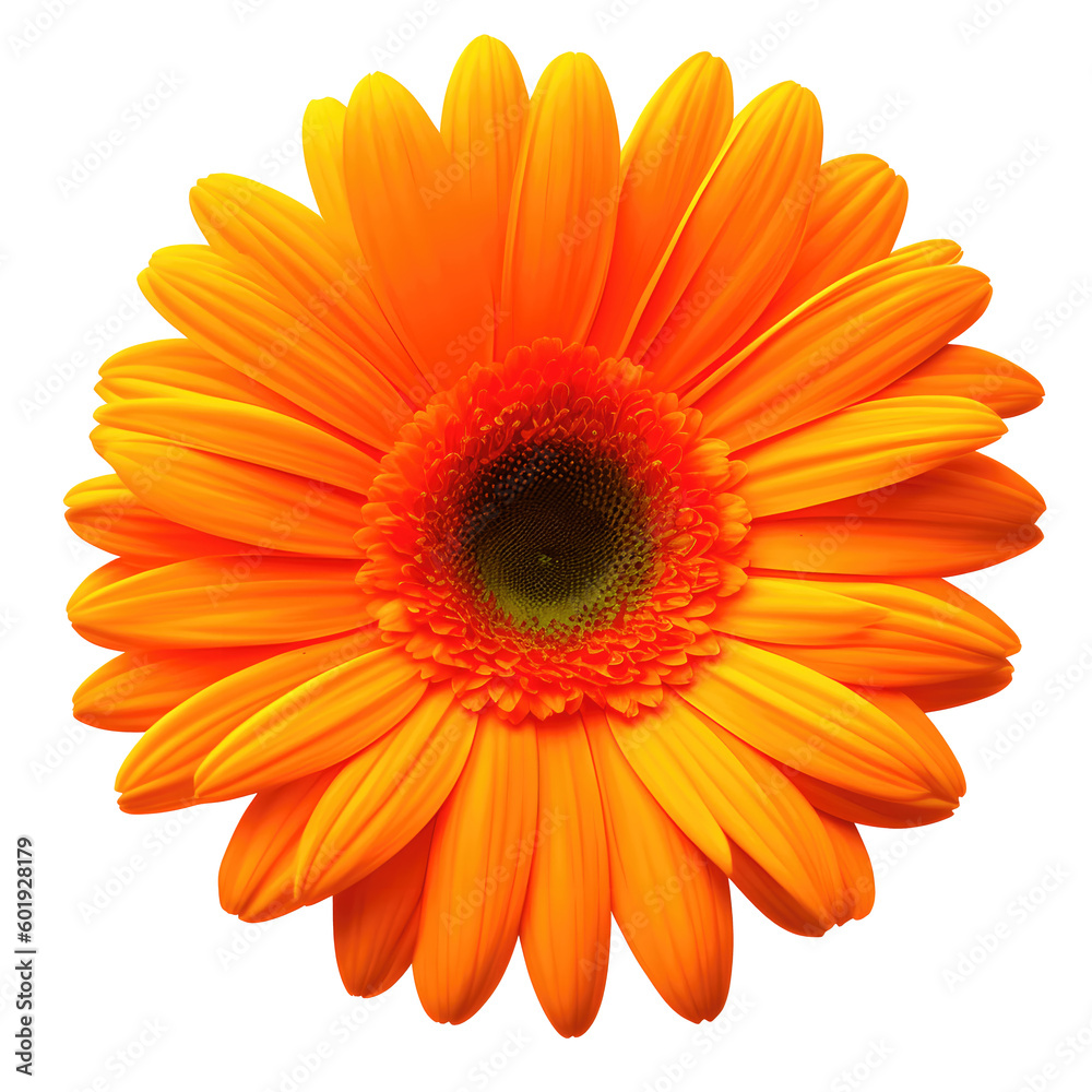 gerbera flower with good quality isolated white background