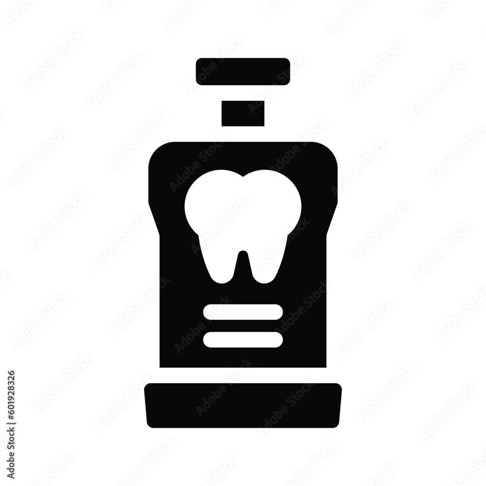 mouthwash glyph icon illustration vector graphic mouthwash glyph icon illustration vector graphic