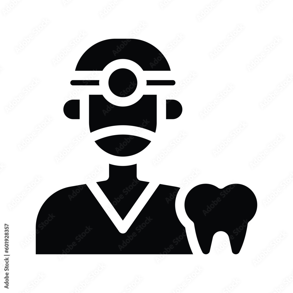 dentist glyph icon illustration vector graphic dentist glyph icon illustration vector graphic