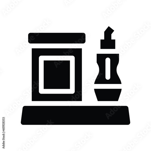 dental irrigator glyph icon illustration vector graphic