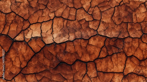 seamless close up of a cracked aged leather texture background texture, tile, 8K, generative ai