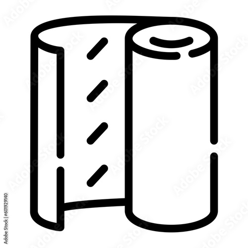 plastic wrap Line Icon