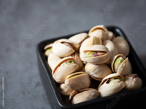 pistachio nuts in a bowl