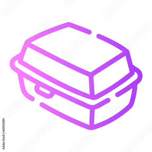 styrofoam Line Gradient Icon