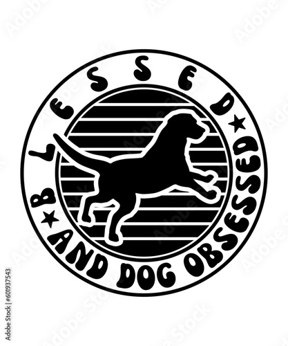 blessed and dog obsessed svg design bundle