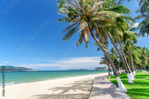 Fototapeta Naklejka Na Ścianę i Meble -  Awesome view of central beach of Nha Trang, Vietnam