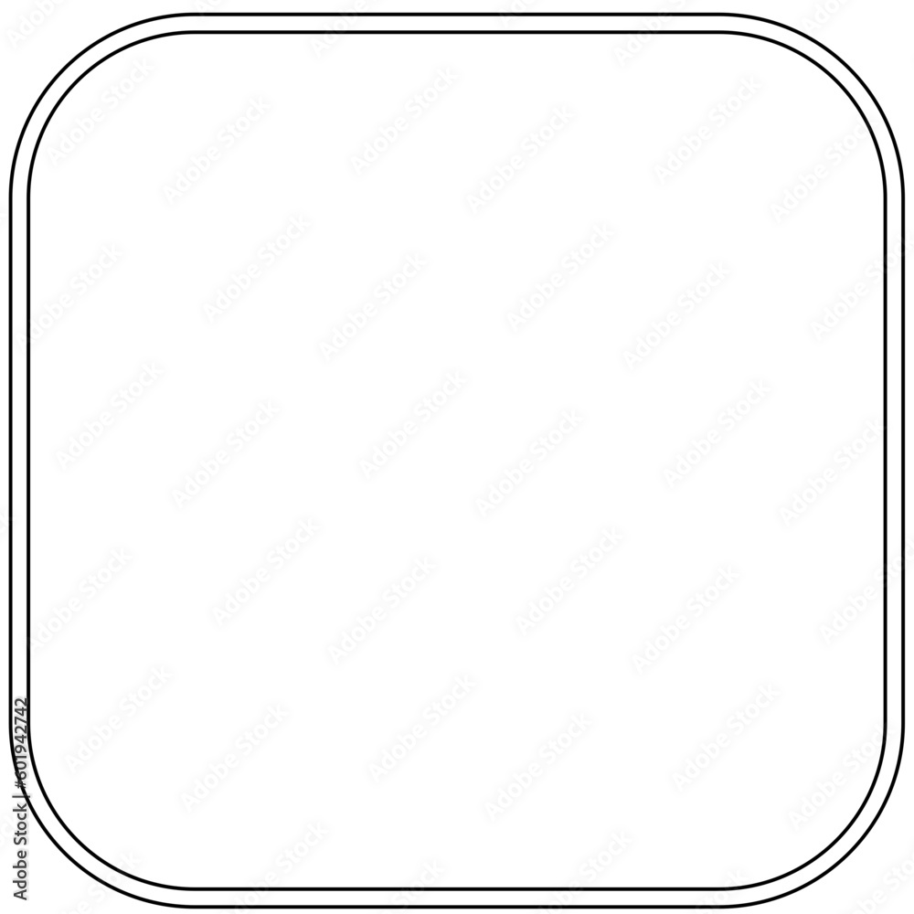 Minimalist rounded rectangle frame Minimalist rounded rectangle frame
