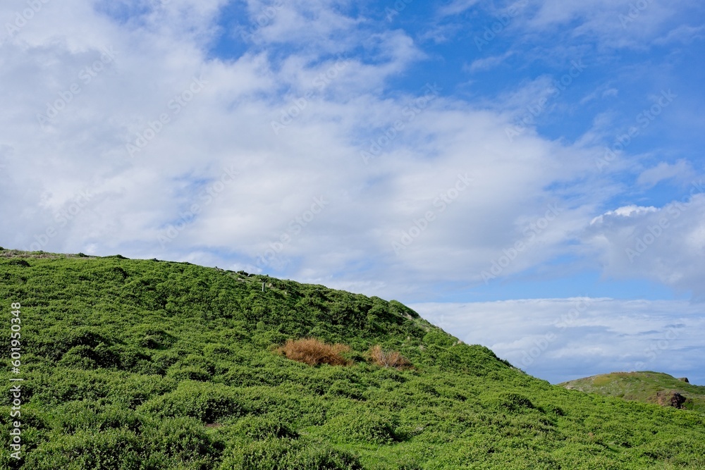 Beautiful hill against cloudy sky background. Beautiful hill against cloudy sky background.