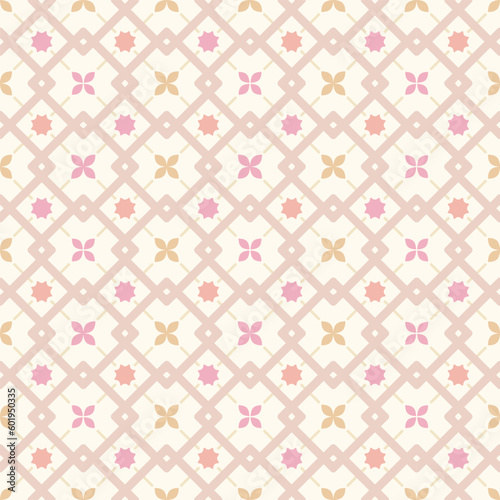 Moroccan seamless pattern in bright colors. Vector illustration for background.