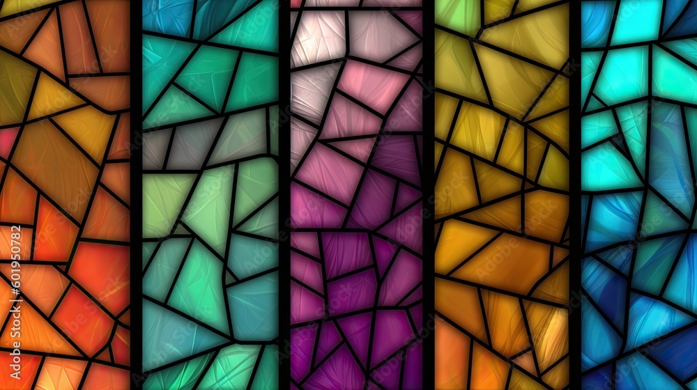 stained glass texture background in different colors created using generative AI tools stained glass texture background in different colors created using generative AI tools