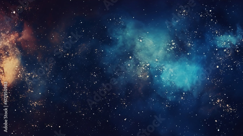 Space Nebula Galaxy Background Generative ai © Sara_P