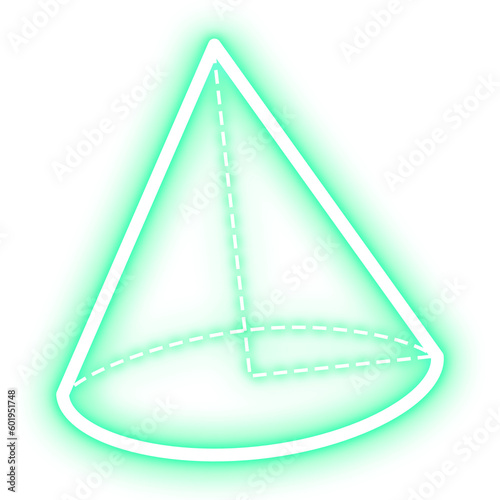 neon striped cone