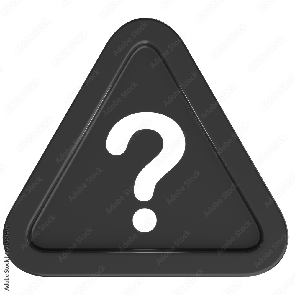 Question mark sign. 3D illustration. Question mark sign. 3D illustration.