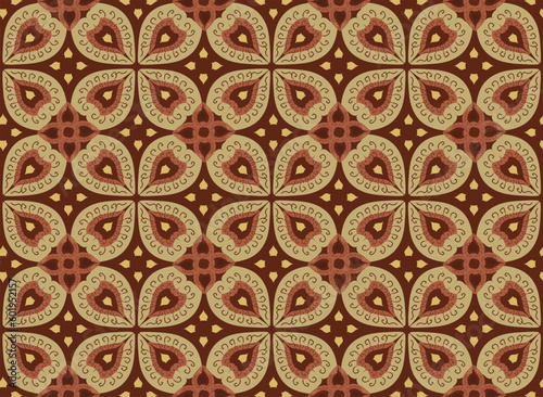 Batik Indonesian: is a technique of wax-resist dyeing applied to whole cloth, or cloth made using this technique originated from Indonesia.