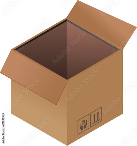 illustration of cardboard box