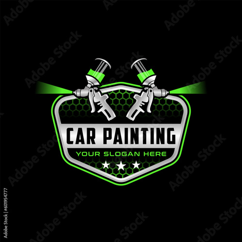 automotive paint logo vector illustration template design