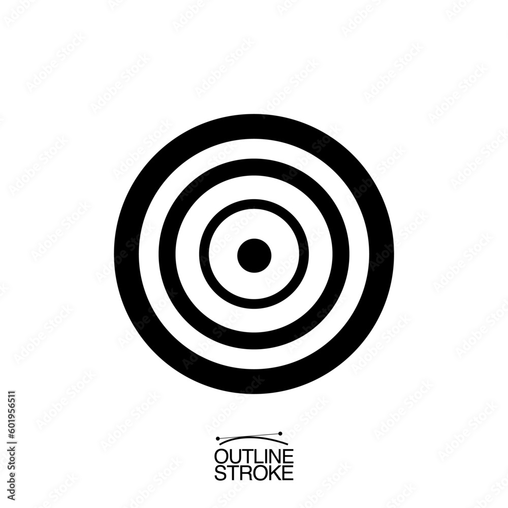 target icon outline editable stroke vector illustration eps target icon outline editable stroke vector illustration eps