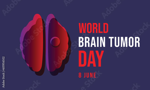 World Brain Tumor day. background, banner, card, poster, template. Vector illustration.