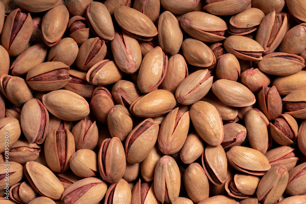 Pistachio nut. Pistachio in shell closeup food background. Texture. Copy space banner Pistachio nut. Pistachio in shell closeup food background. Texture. Copy space banner