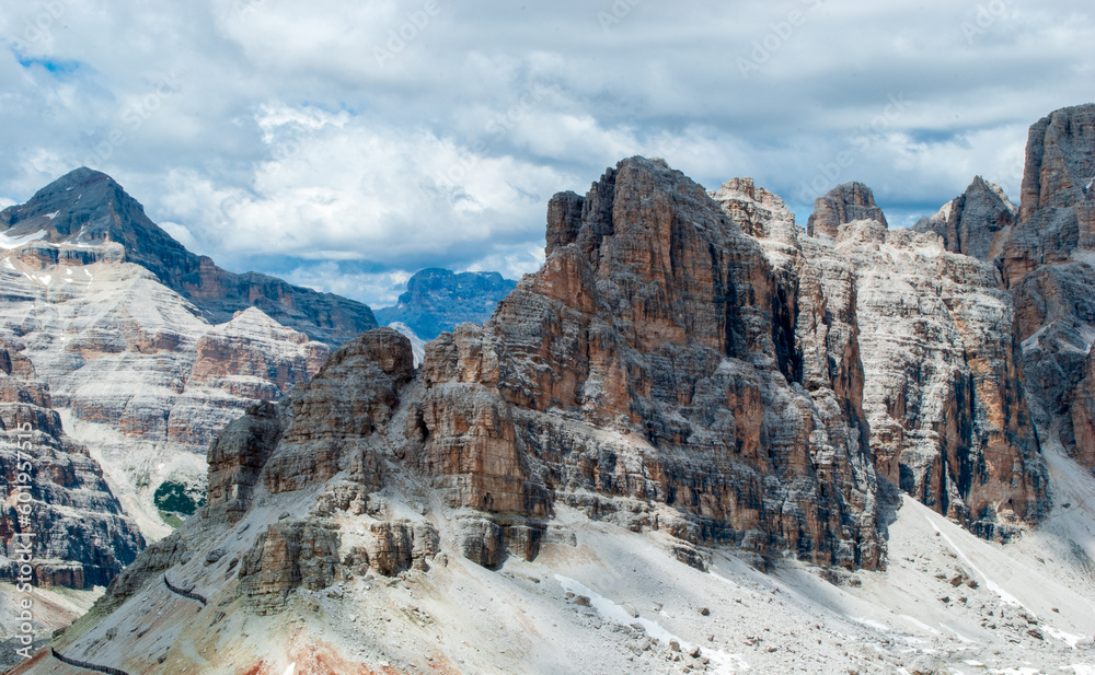 the splendid colors of the rocks of the Dolomites the splendid colors of the rocks of the Dolomites