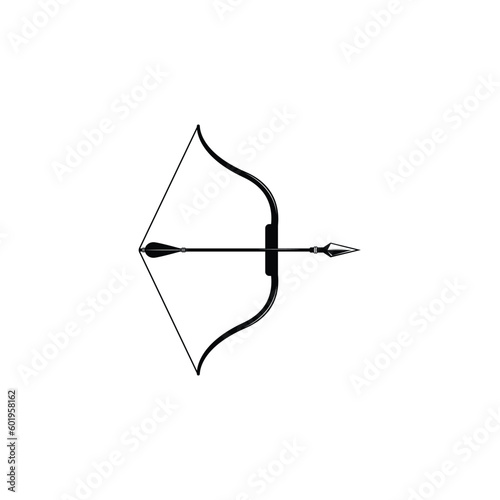 Bow and archery icon vector graphics