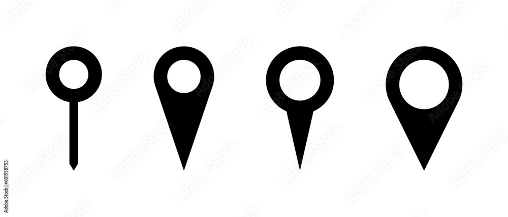 Maps pin vector icon set Location - 1000 F 601958753 Pe8rRdfPNMj2EhxwvtyGJhC6VJW8SijM