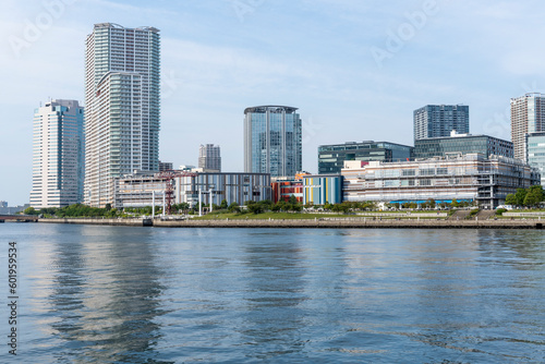 東京 晴海運河の風景