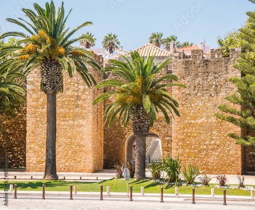 Gate to the old town of Lagos, Portugal photo