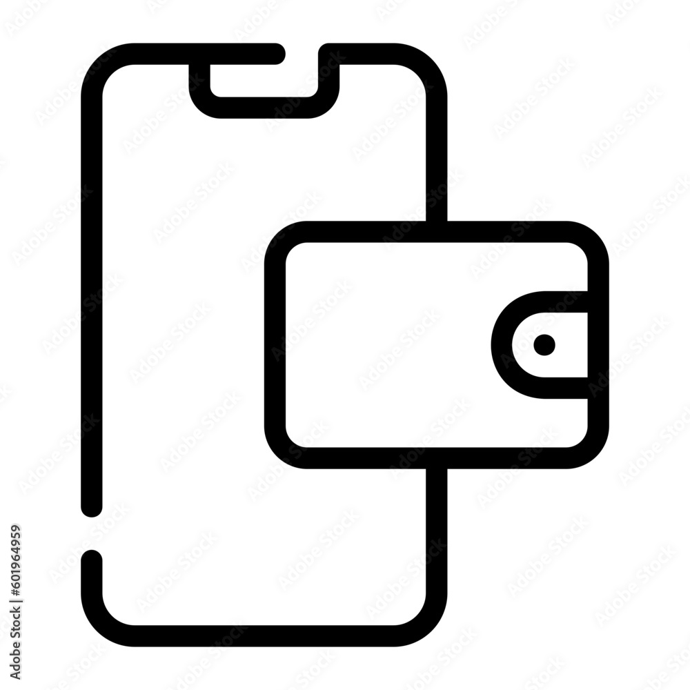 ewallet line icon ewallet line icon