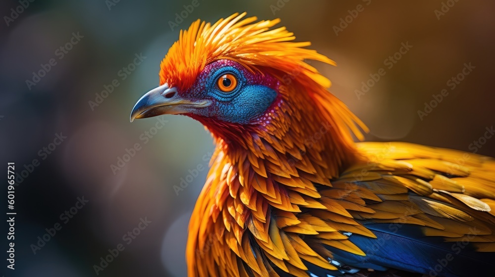 Golden Pheasant. Generative AI Golden Pheasant. Generative AI