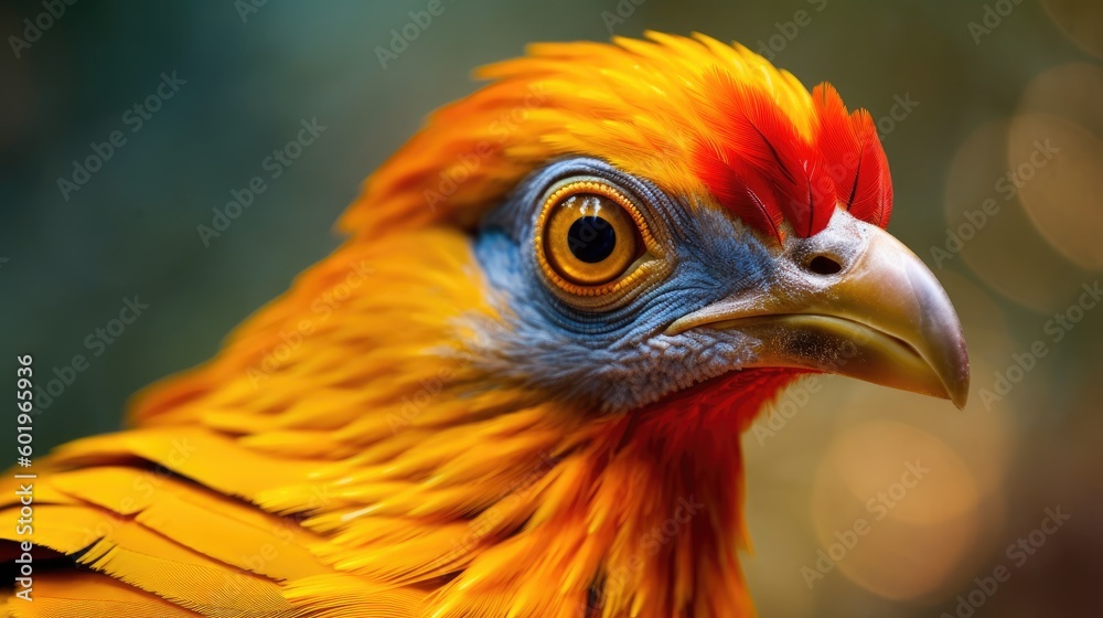Fototapeta premium Golden Pheasant. Generative AI