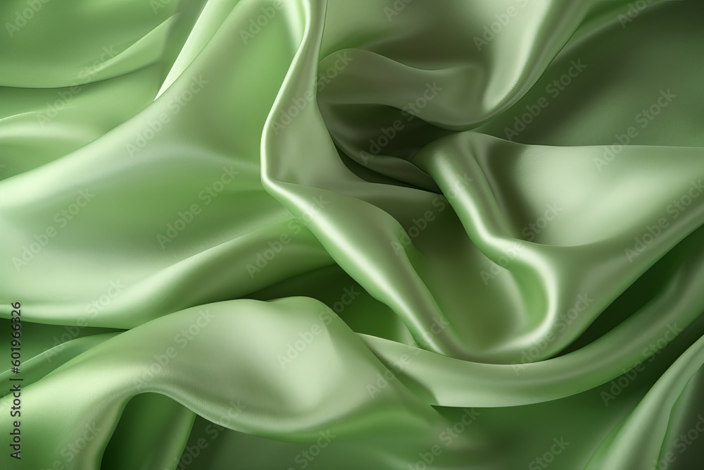 ligh green silk background from generative ai ligh green silk background from generative ai