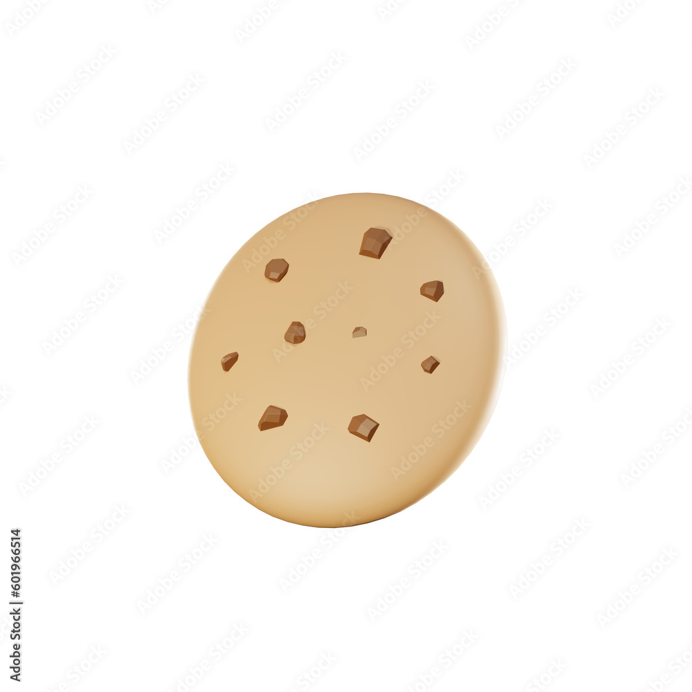 3d icon of cookies with high quality render
