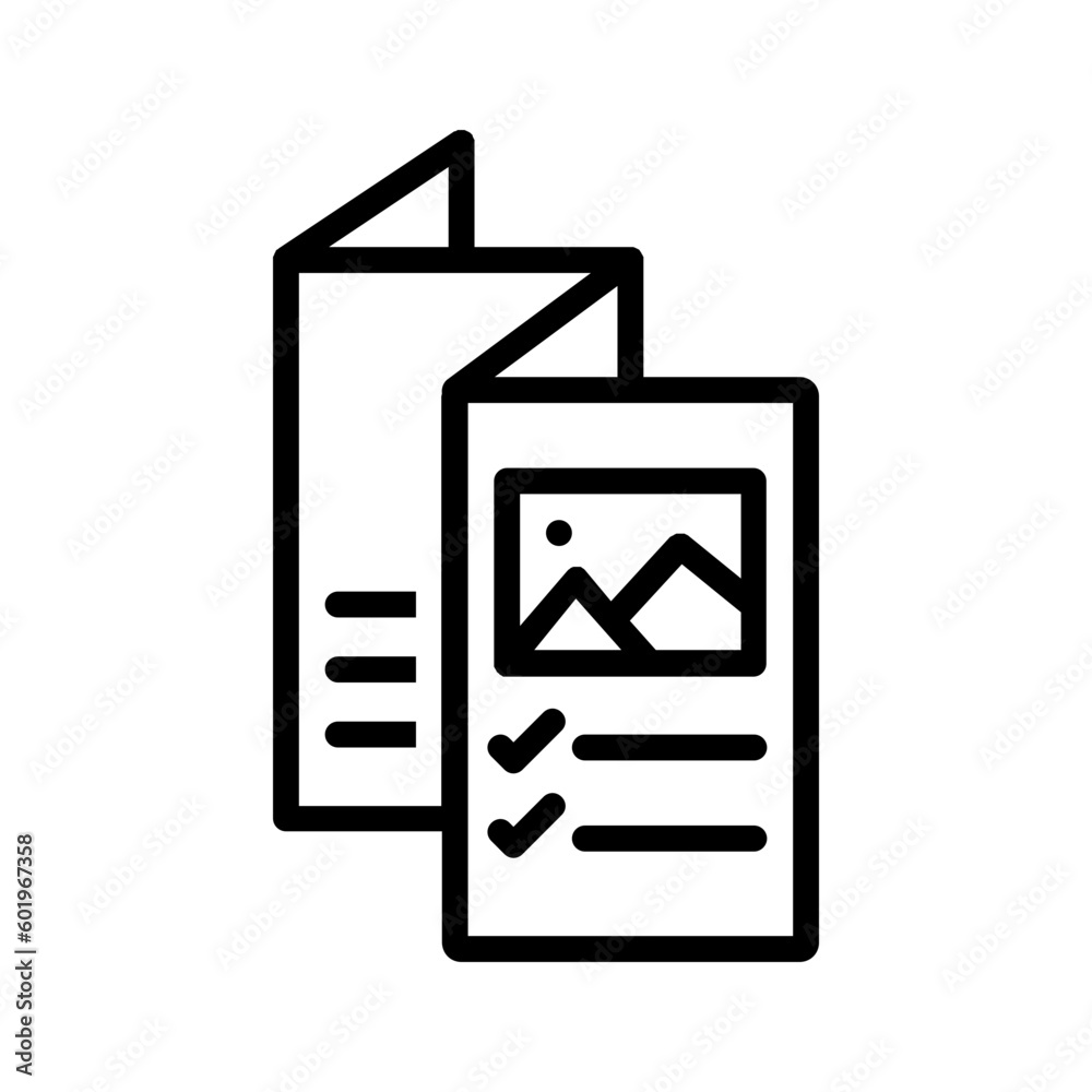 Black line icon for Flyer Black line icon for Flyer