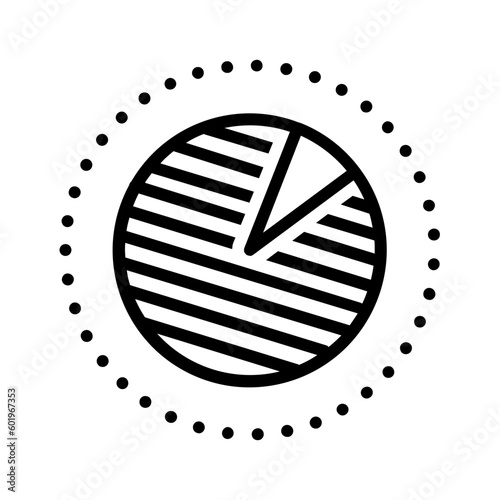 Black line icon for Large quantity