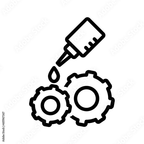 Black line icon for Grease