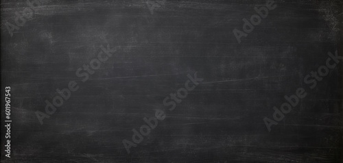 Black dirty chalkboard background. Generative AI technology. 