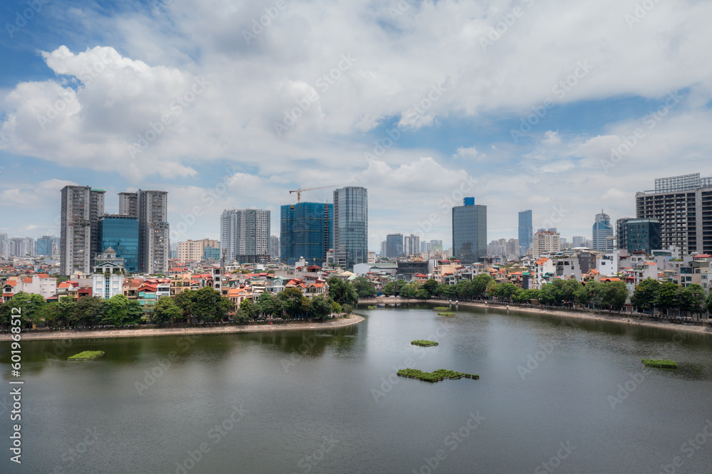 Aerial view of Hanoi cityscape at Hoang Cau street, Cau Giay in 2021 Aerial view of Hanoi cityscape at Hoang Cau street, Cau Giay in 2021