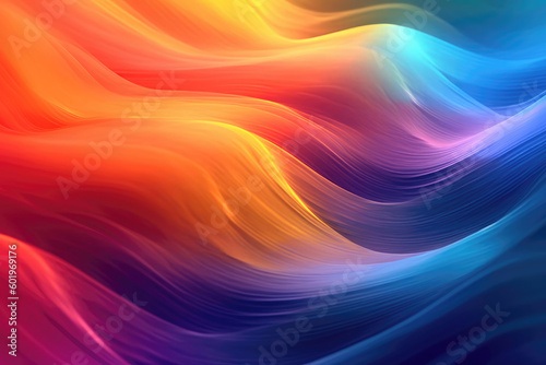 Vibrant Colors Backdrop for Dynamic Desktop Display. Generative Ai