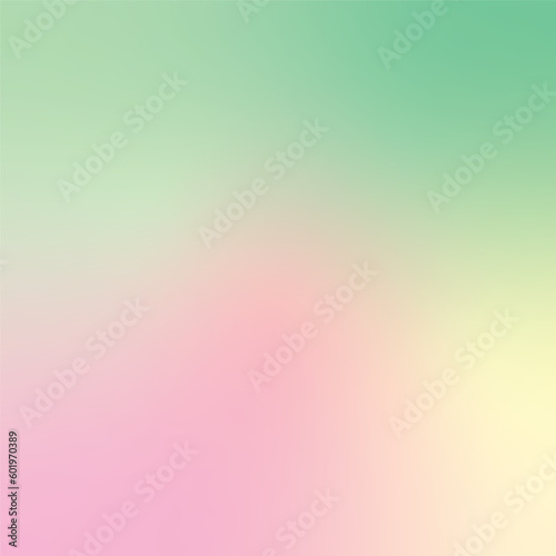 Pink, green mint and yellow abstract colorful smooth background