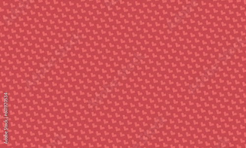 Seamless vector pattern inspired by Memphis design. Trendy texture with jumble of hearts, abstract background with love theme.
