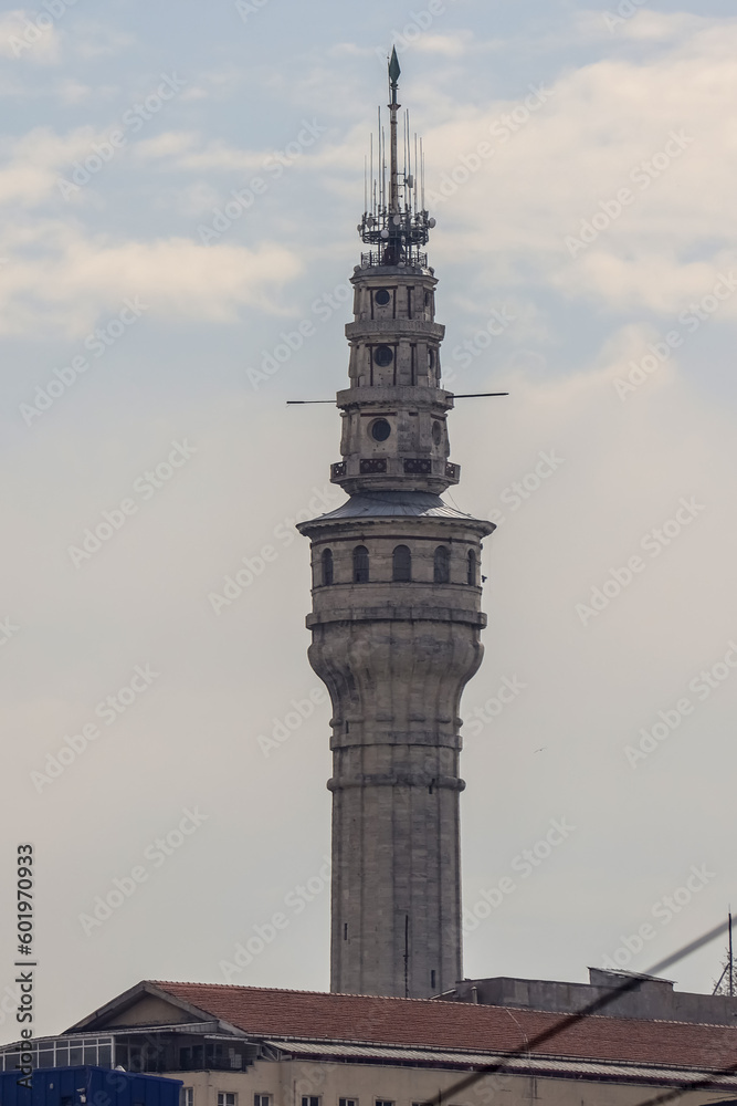 17-04-2023 Istanbul-Turkey: Beyazit Tower in Istanbul City 17-04-2023 Istanbul-Turkey: Beyazit Tower in Istanbul City