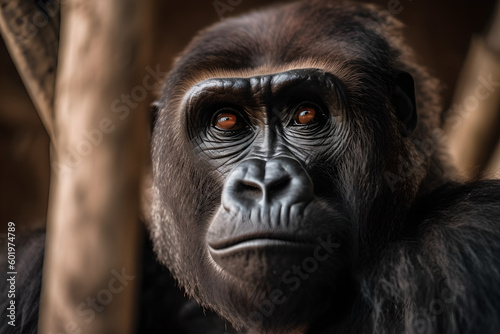 Dominant Gorilla in the Rainforest - Captured by Generative AI  © Valentin