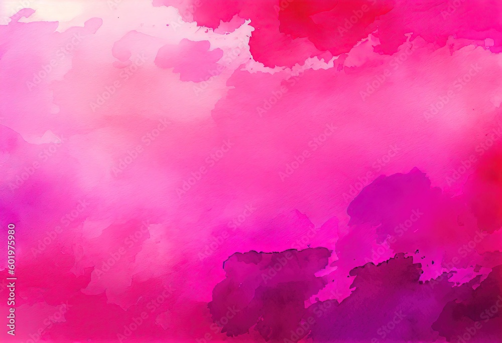 Fuchsia Gradient Watercolor Background: An Abstract Splash of Color, generative AI Fuchsia Gradient Watercolor Background: An Abstract Splash of Color, generative AI