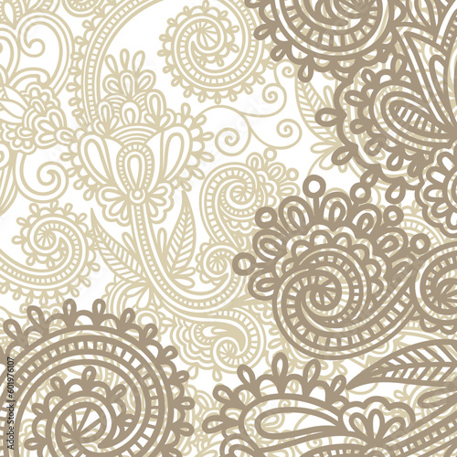 vintage background with classic floral ornament