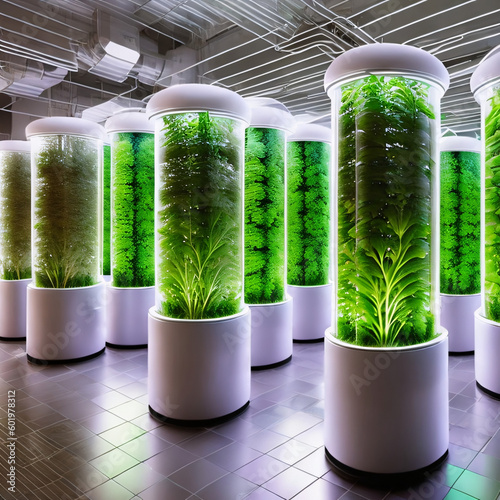 futuristic vertical farm