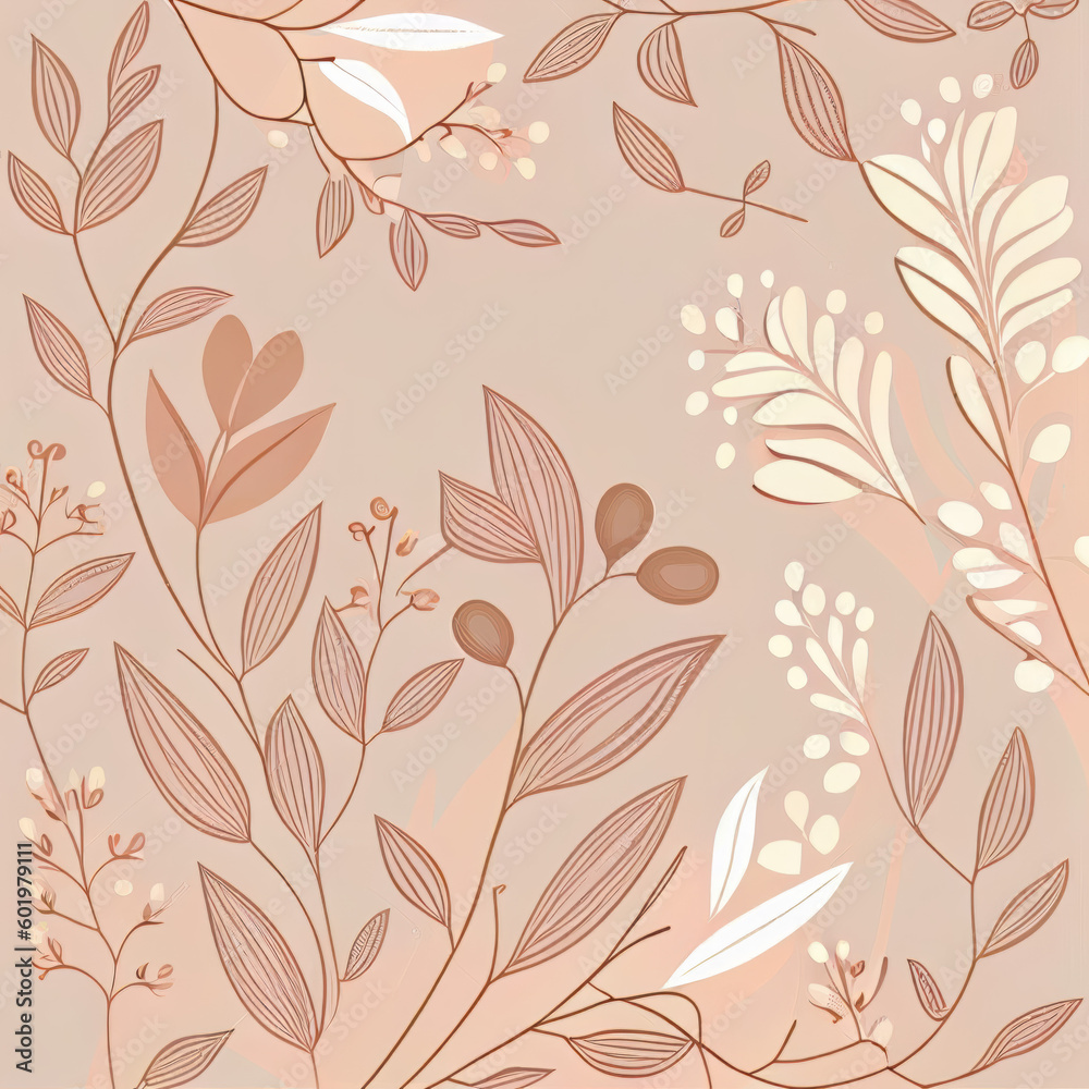beige flower background Generative AI beige flower background Generative AI