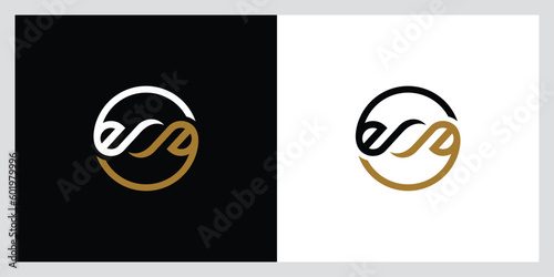 Initial EE, E Abstract Vector Logo Design Template - EE icon
