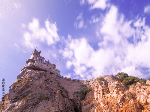 Swallow nest castle at the sunny day