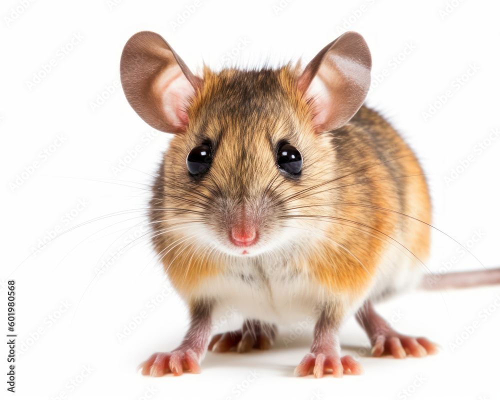 photo of kangaroo mouse isolated on white background. Generative AI photo of kangaroo mouse isolated on white background. Generative AI